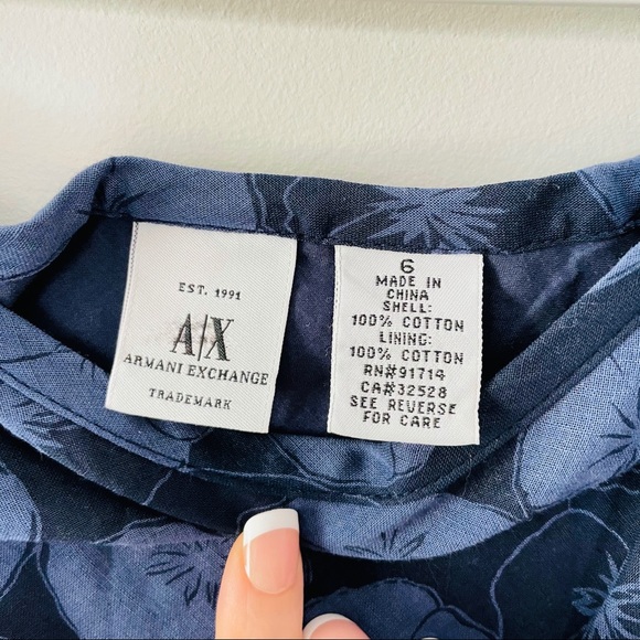 NEW A/X Armani Exchange A-Line Mini Summer Skirt - Picture 6 of 6